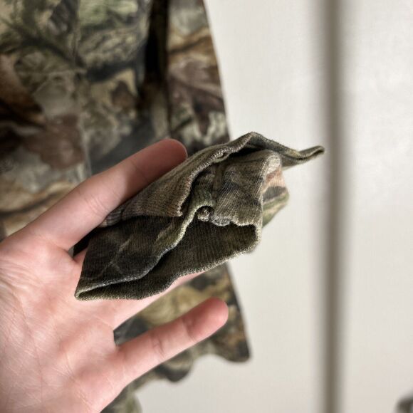 Vintage Morgan Outdoors Mens Camo Long Sleeve‎ Hunting T Shirt Green Large - Picture 5 of 5